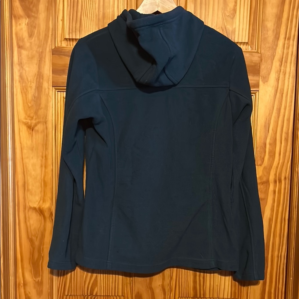 Columbia Women's Emerald Green Fleece Hooded Zip-Up Jacket. - Picture 7 of 8